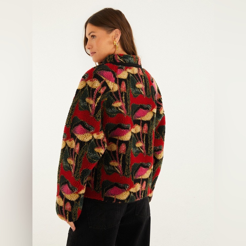 Farm Rio: Black Wild Mushrooms Fleece
Bomber Jacket - Picture 3 of 13